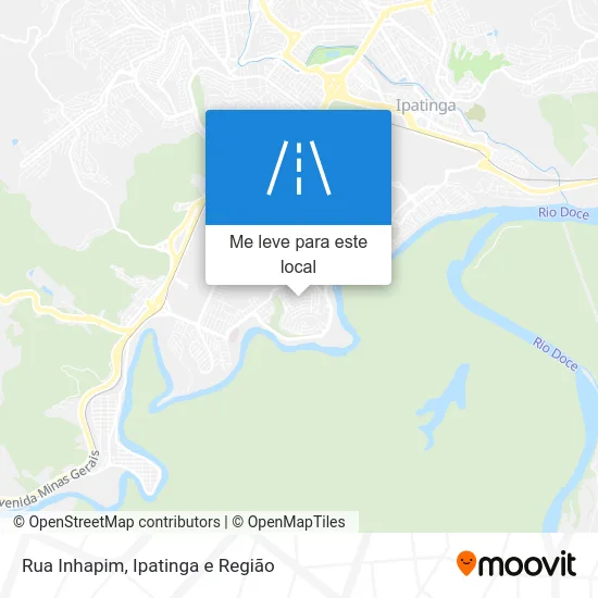 Rua Inhapim mapa