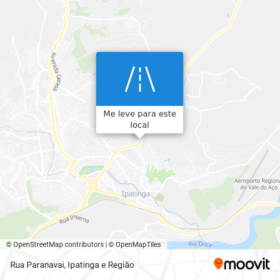 Rua Paranavai mapa