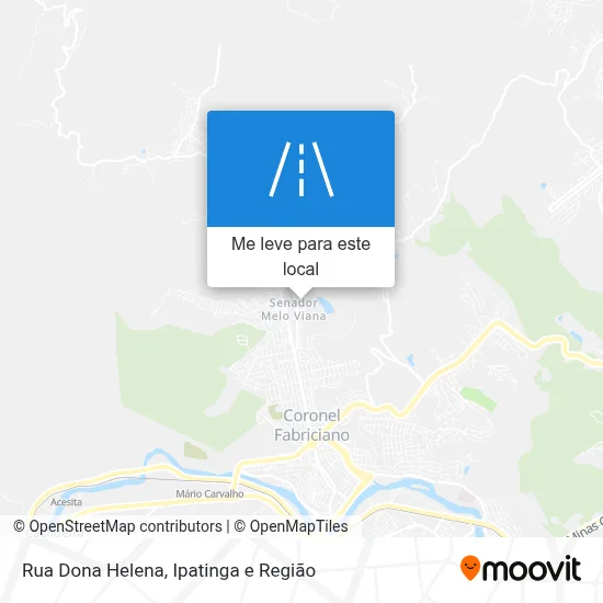 Rua Dona Helena mapa