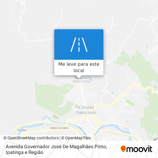 Avenida Governador José De Magalhães Pinto mapa