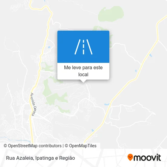 Rua Azaleia mapa