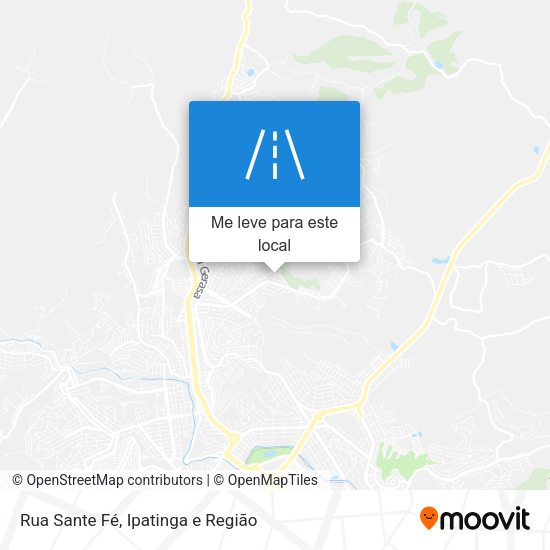 Rua Sante Fé mapa