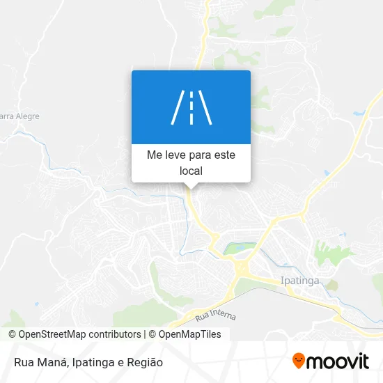 Rua Maná mapa