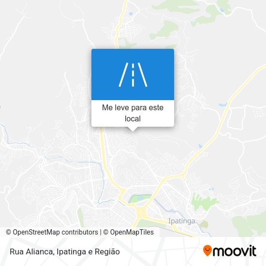Rua Alianca mapa