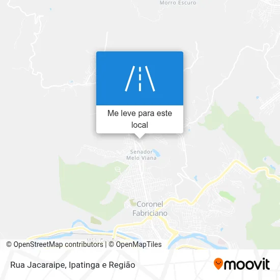 Rua Jacaraipe mapa