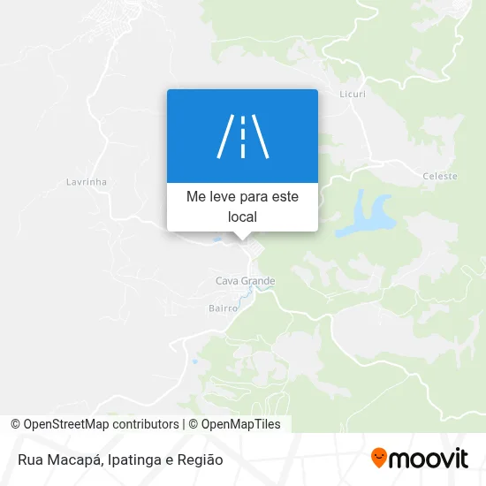 Rua Macapá mapa