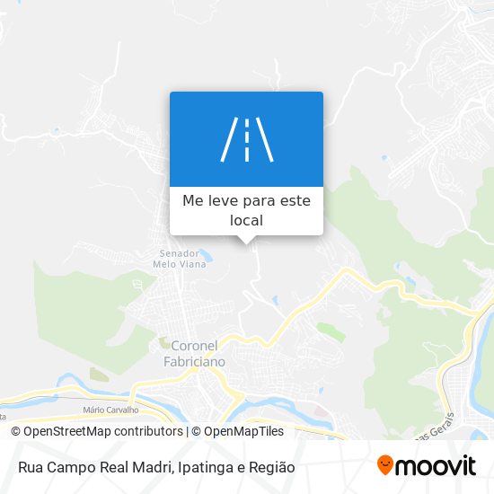Rua Campo Real Madri mapa