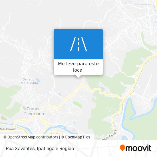 Rua Xavantes mapa