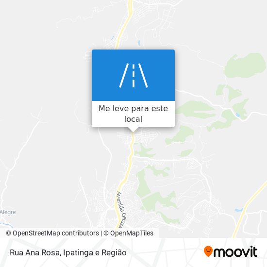 Rua Ana Rosa mapa