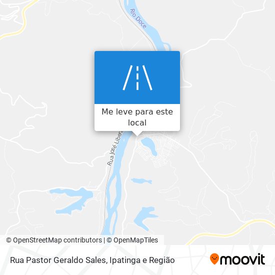 Rua Pastor Geraldo Sales mapa