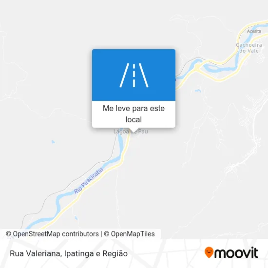 Rua Valeriana mapa