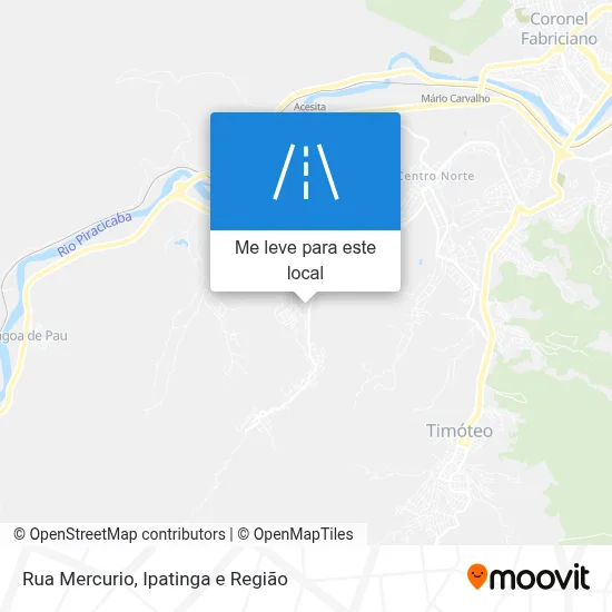 Rua Mercurio mapa