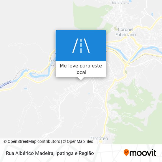 Rua Albérico Madeira mapa