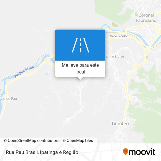 Rua Pau Brasil mapa