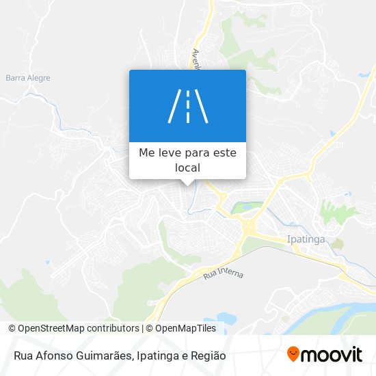 Rua Afonso Guimarães mapa