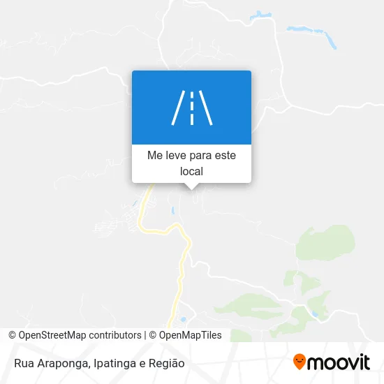 Rua Araponga mapa
