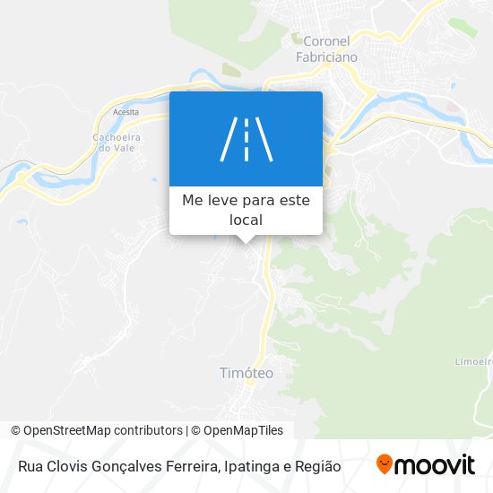 Rua Clovis Gonçalves Ferreira mapa