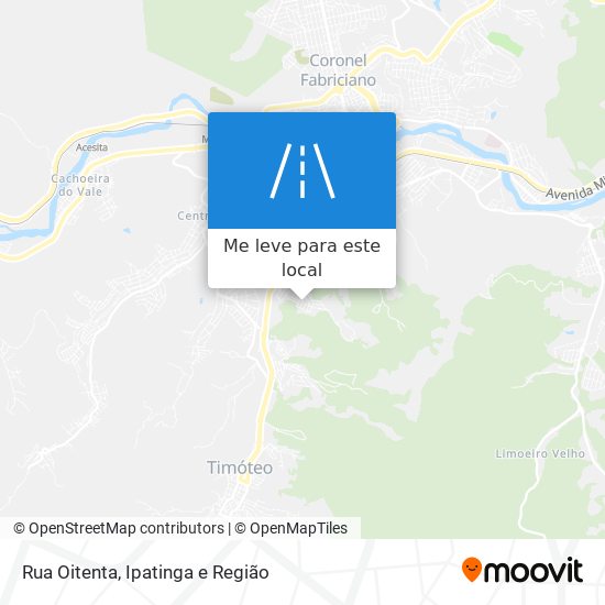 Rua Oitenta mapa