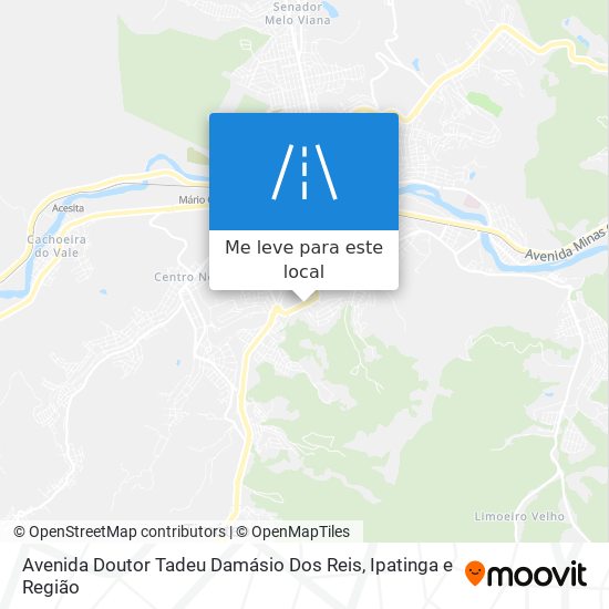 Avenida Doutor Tadeu Damásio Dos Reis mapa