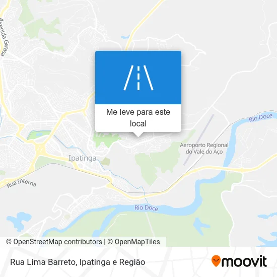 Rua Lima Barreto mapa