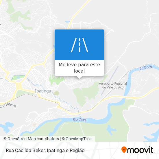 Rua Cacilda Beker mapa