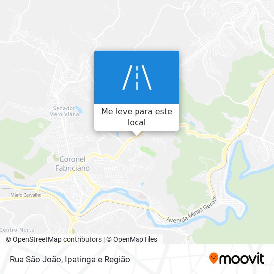 Rua São João mapa