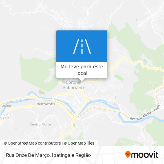 Rua Onze De Março mapa