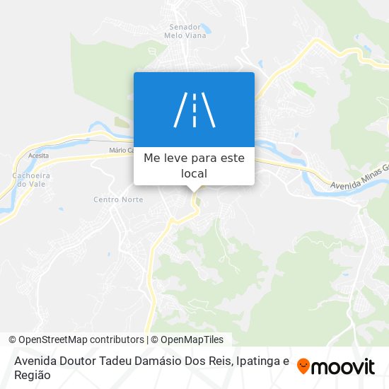 Avenida Doutor Tadeu Damásio Dos Reis mapa