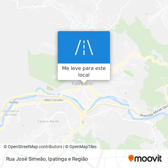 Rua José Simeão mapa