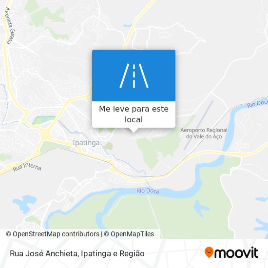 Rua José Anchieta mapa