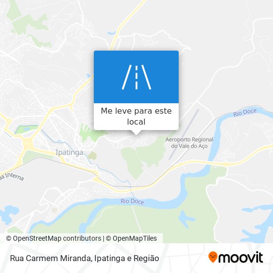 Rua Carmem Miranda mapa