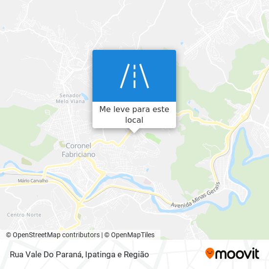 Rua Vale Do Paraná mapa