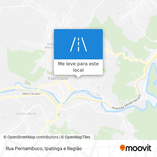 Rua Pernambuco mapa