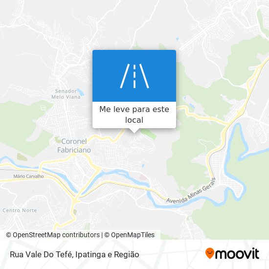 Rua Vale Do Tefé mapa