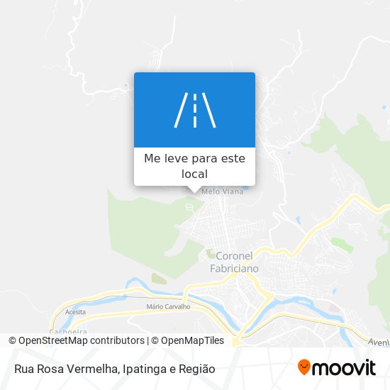 Rua Rosa Vermelha mapa