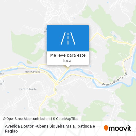 Avenida Doutor Rubens Siqueira Maia mapa