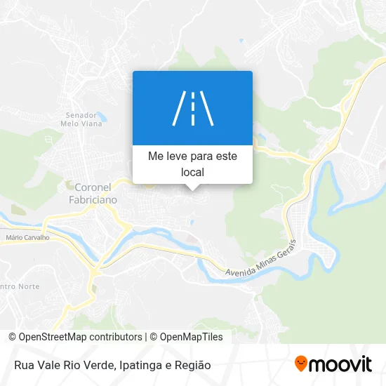 Rua Vale Rio Verde mapa