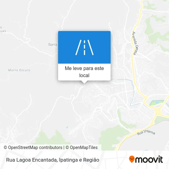 Rua Lagoa Encantada mapa