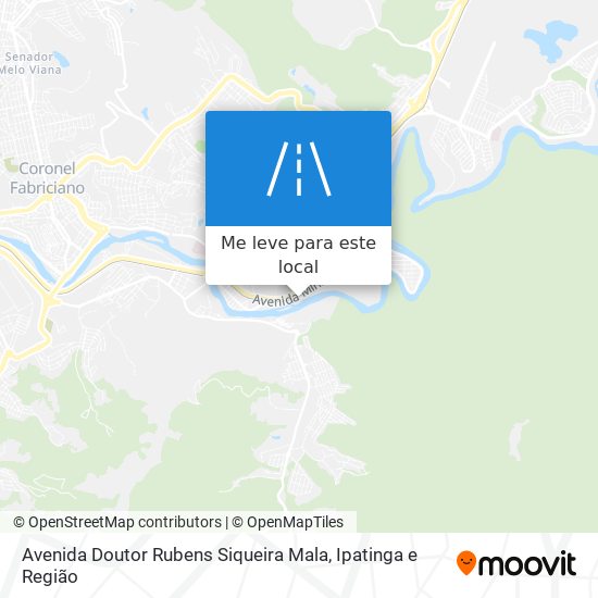 Avenida Doutor Rubens Siqueira Mala mapa
