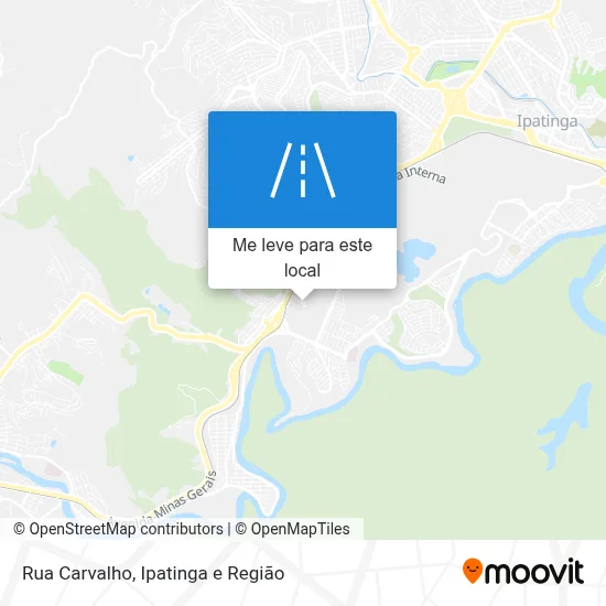 Rua Carvalho mapa