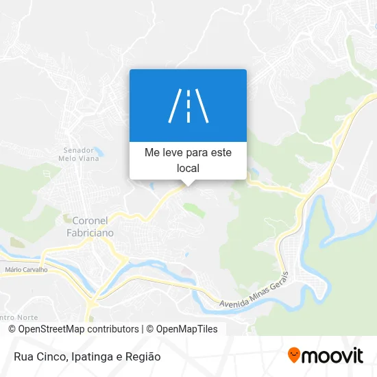 Rua Cinco mapa