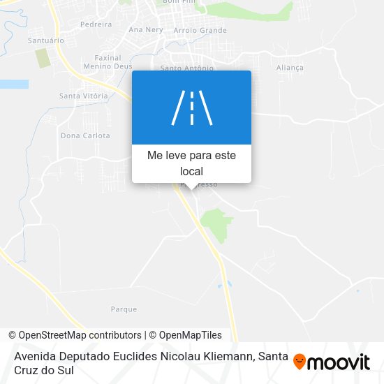 Avenida Deputado Euclides Nicolau Kliemann mapa