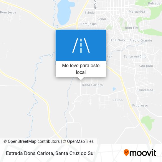 Estrada Dona Carlota mapa