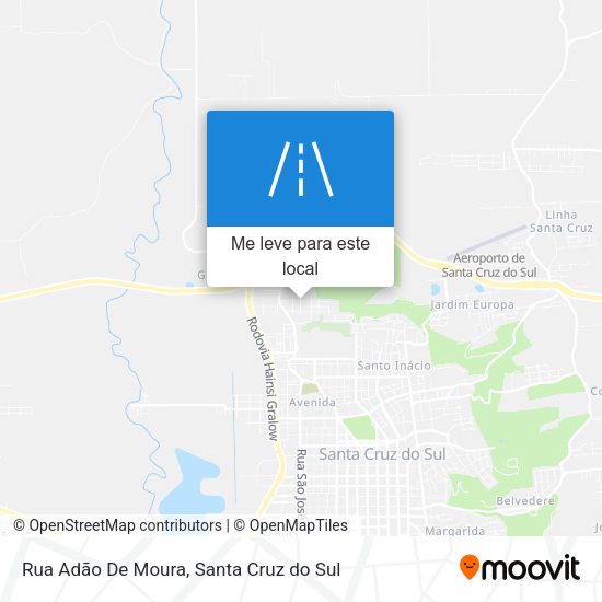 Rua Adão De Moura mapa