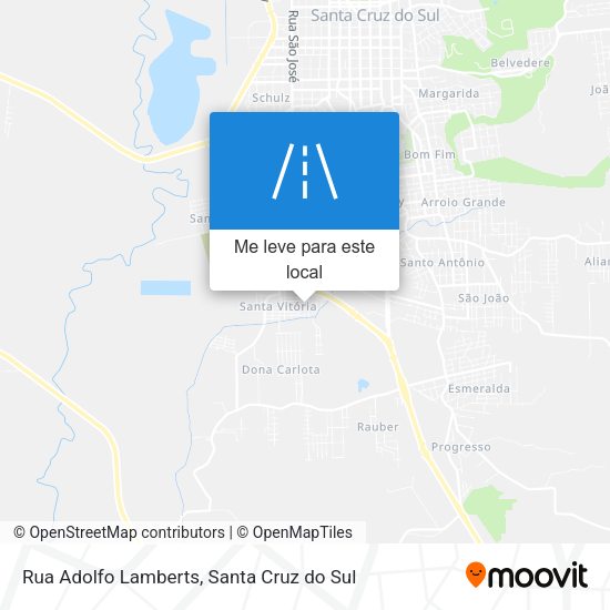 Rua Adolfo Lamberts mapa