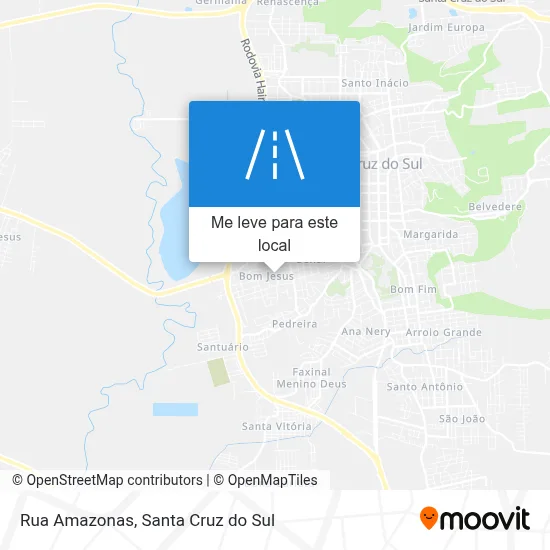 Rua Amazonas mapa