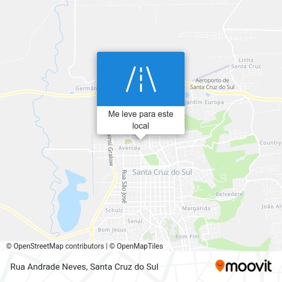 Rua Andrade Neves mapa