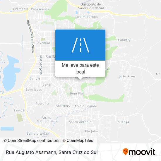 Rua Augusto Assmann mapa