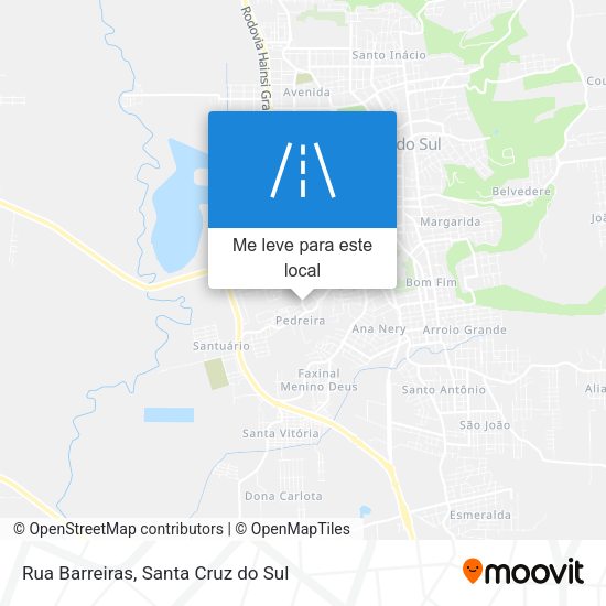 Rua Barreiras mapa