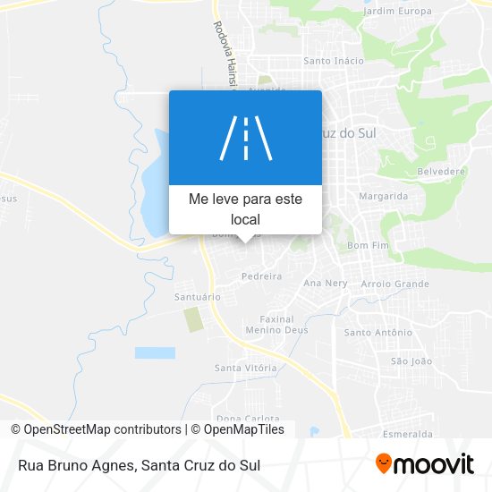 Rua Bruno Agnes mapa